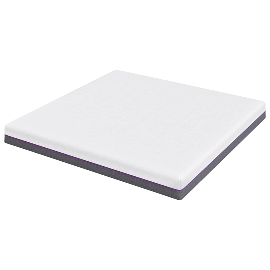 Colchão Branco e Cinza 180 x 200 cm Espuma de Memória