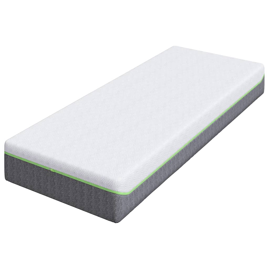 Colchão Branco e Cinza 70 x 200 cm Mola Pocket