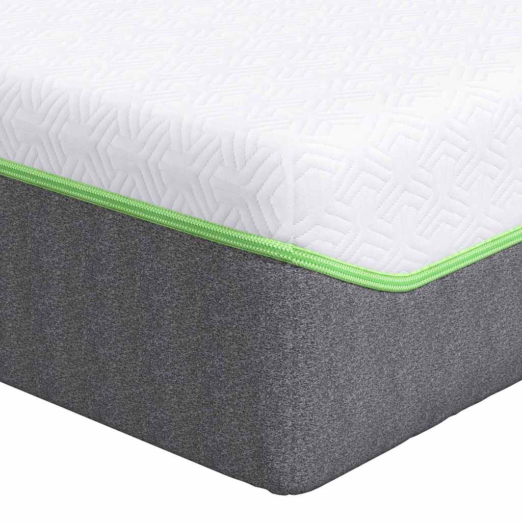 Colchão Branco e Cinza 100 x 200 cm Mola Pocket