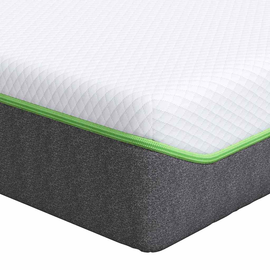 Colchão Branco e Cinza 90 x 200 cm Mola Pocket
