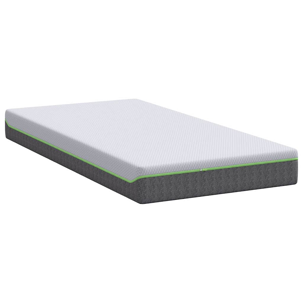 Colchão Branco e Cinza 100 x 200 cm Mola Pocket