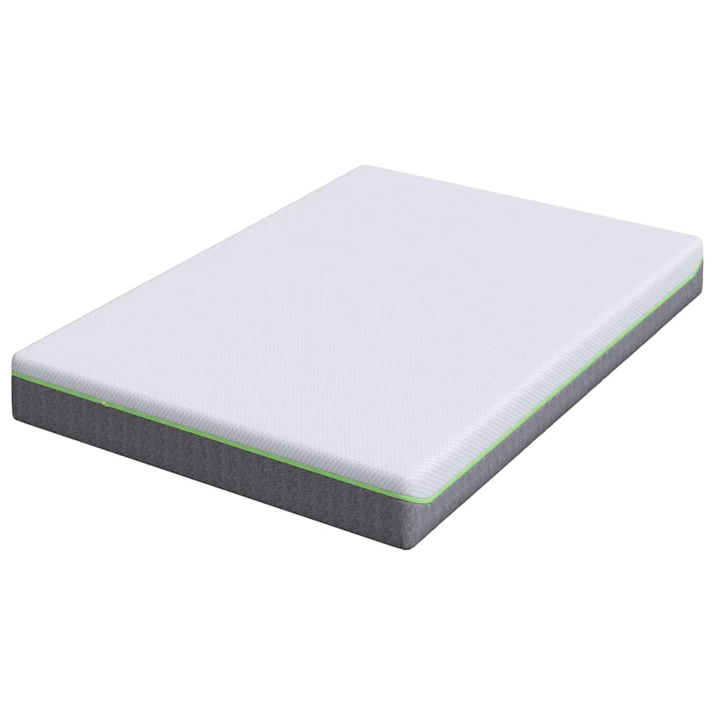 Colchão Branco e Cinza 140 x 190 cm Mola Pocket