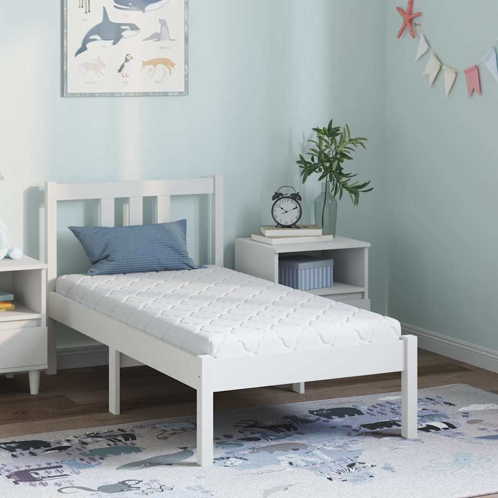 Colchão com Camada de Coco Branco 120 x 60 cm Espuma PU