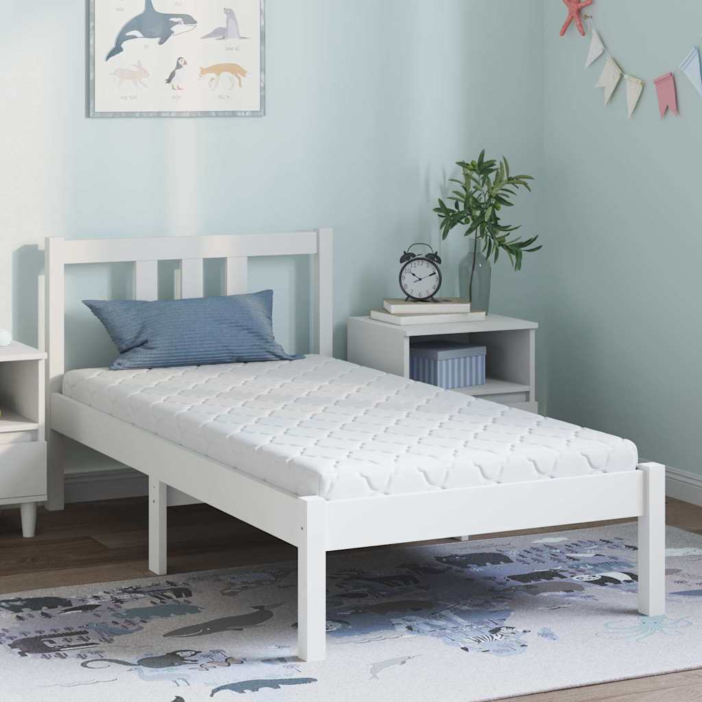 Colchão com Camada de Coco Branco 160 x 80 cm Espuma PU
