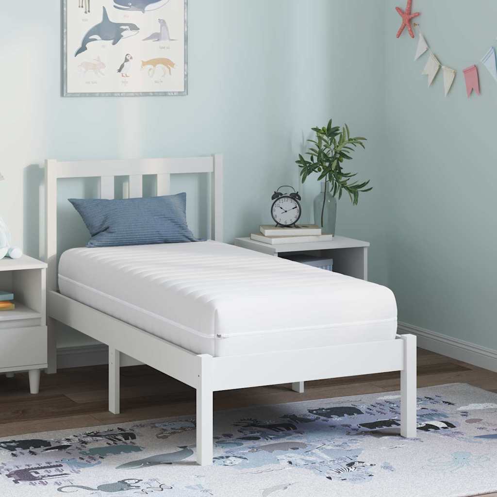 Colchão com Camada de Coco Branco 60 x 120 cm Mola Pocket