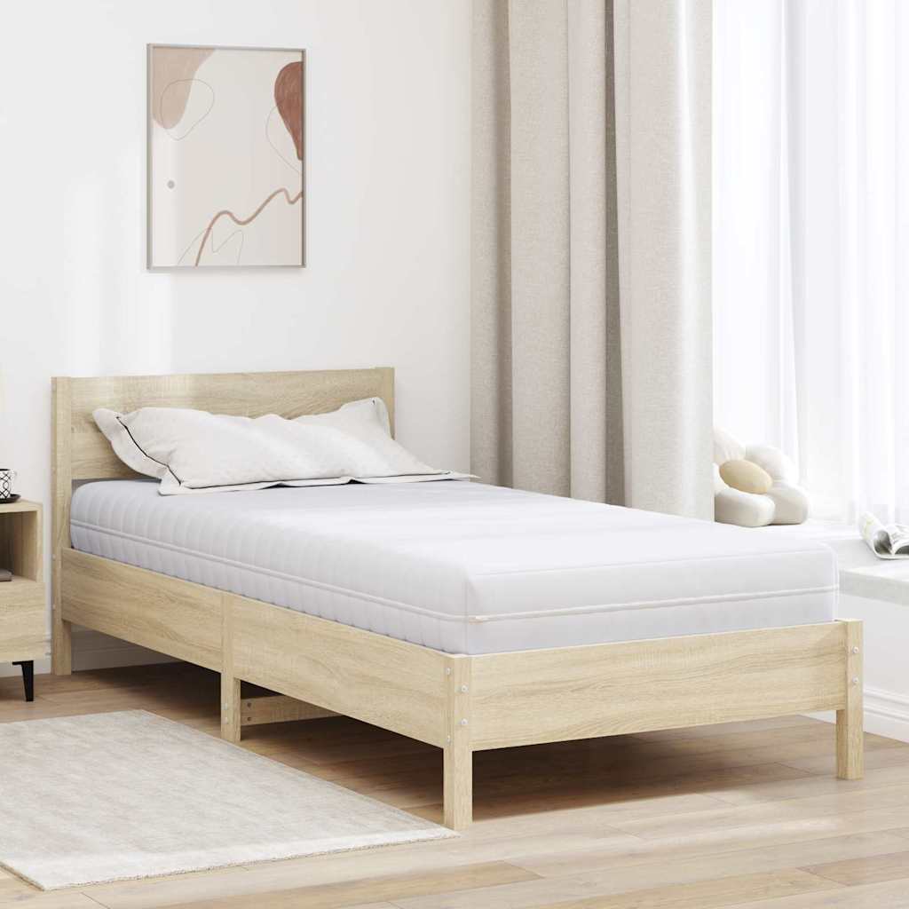 Colchão com Camada de Coco Branco 120 x 200 cm Mola Pocket