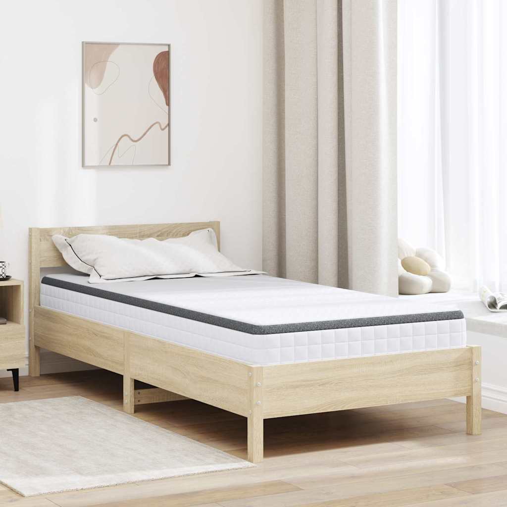 Colchão Branco e Cinza 100 x 200 cm Mola Bonell