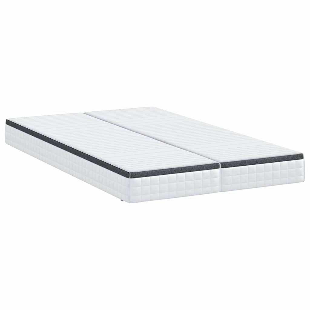 Colchão 2 pcs Branco e Cinza 60 x 200 cm Mola Bonell