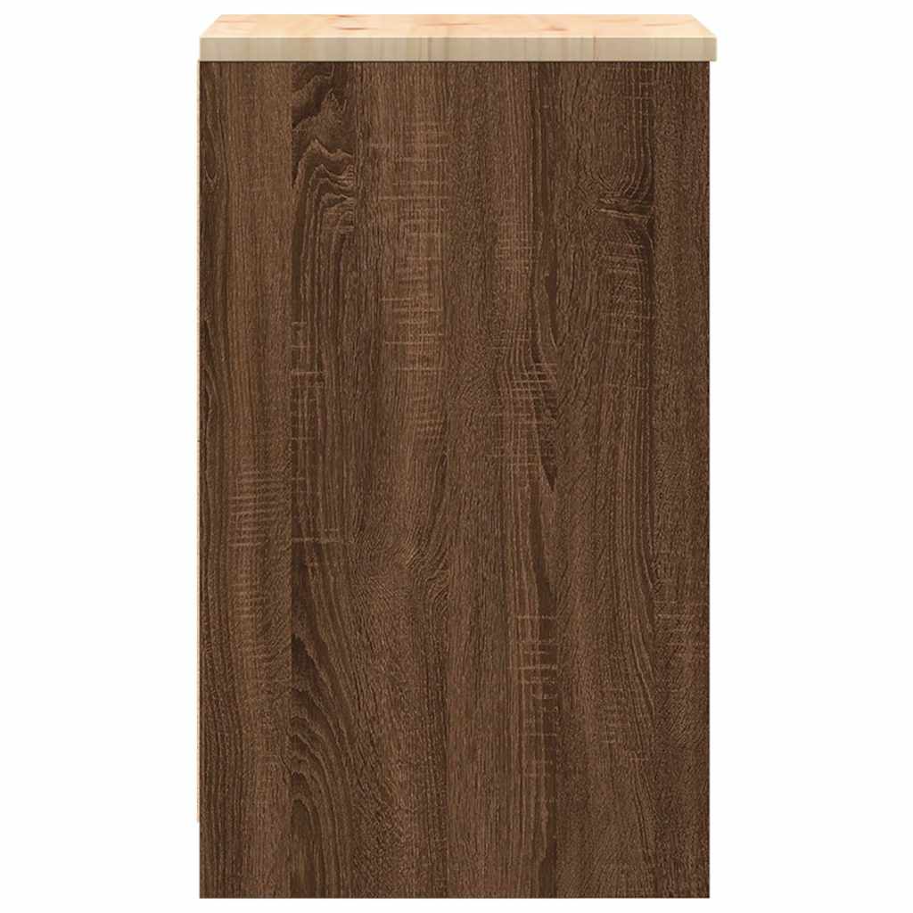 Armário de arrumação de garagem Carvalho Castanho 40x51x85 cm