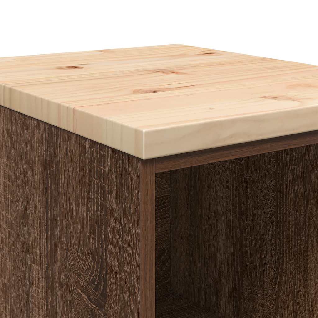 Armário de arrumação de garagem Carvalho Castanho 40x51x85 cm