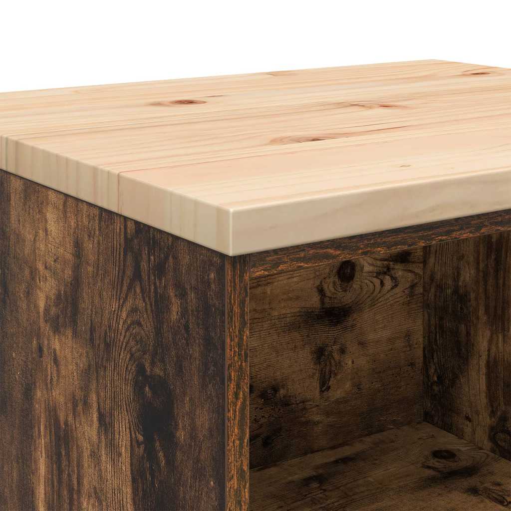 Armário de arrumação de garagem Carvalho fumado 60x51x85 cm