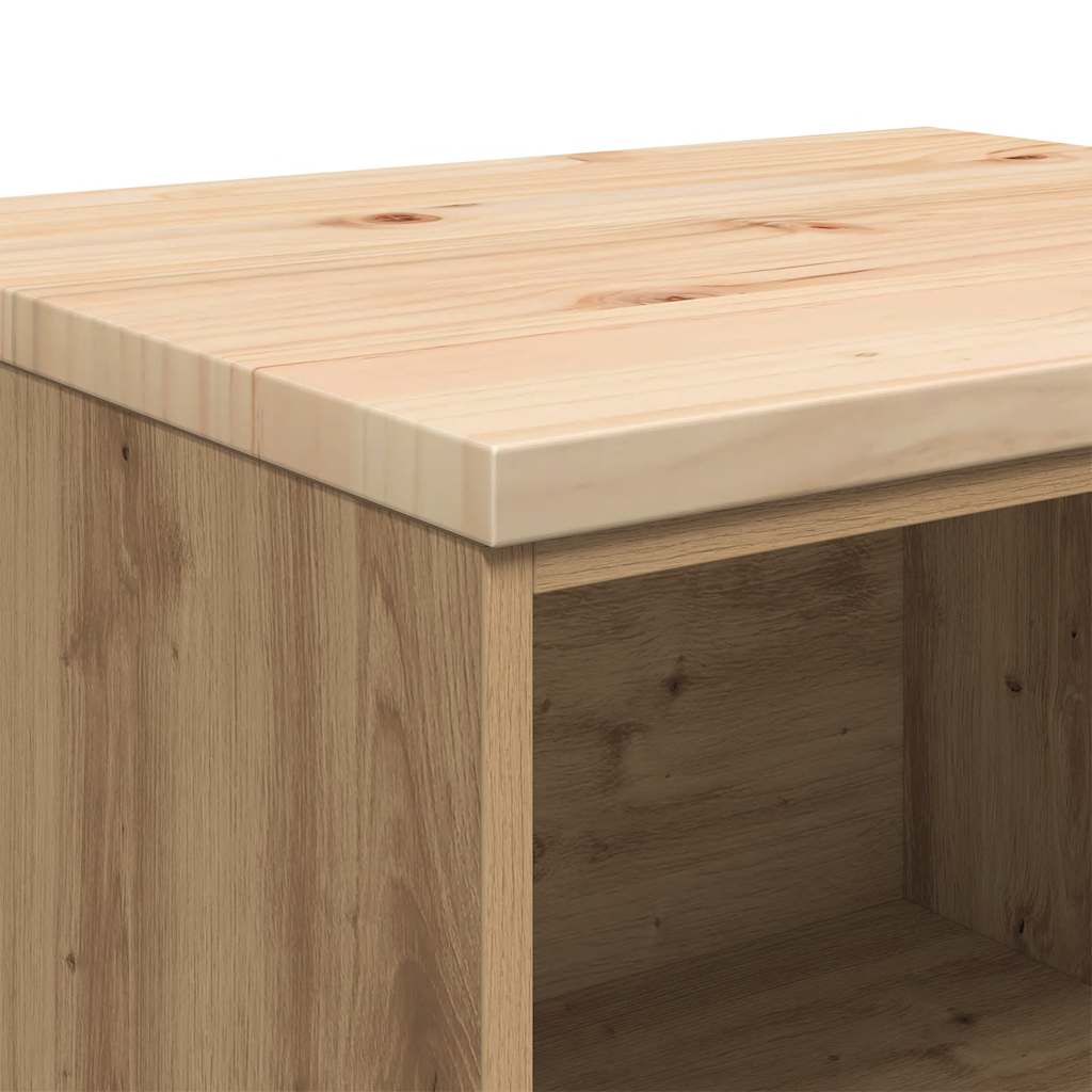 Armário de arrumação de garagem carvalho artesanal 60x51x85 cm