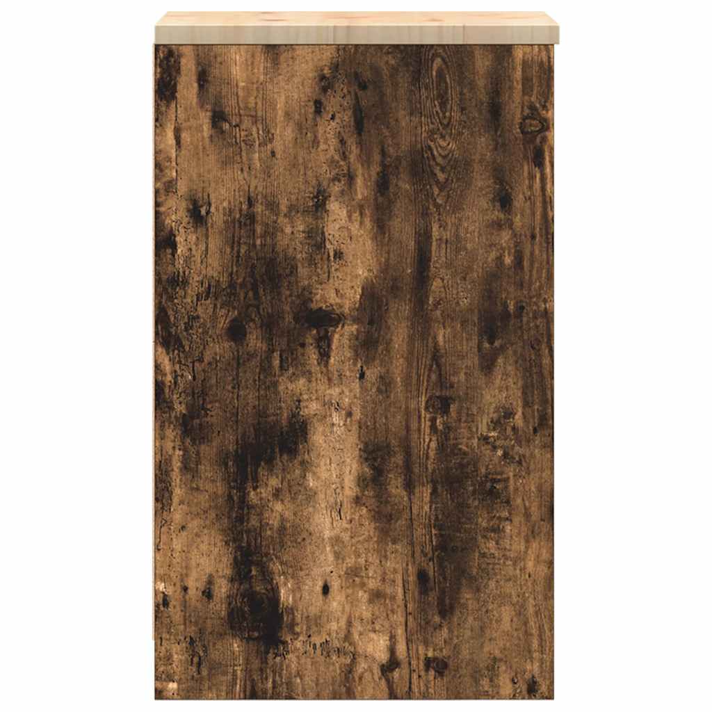 Armário de arrumação de garagem carvalho fumado 30x51x85 cm