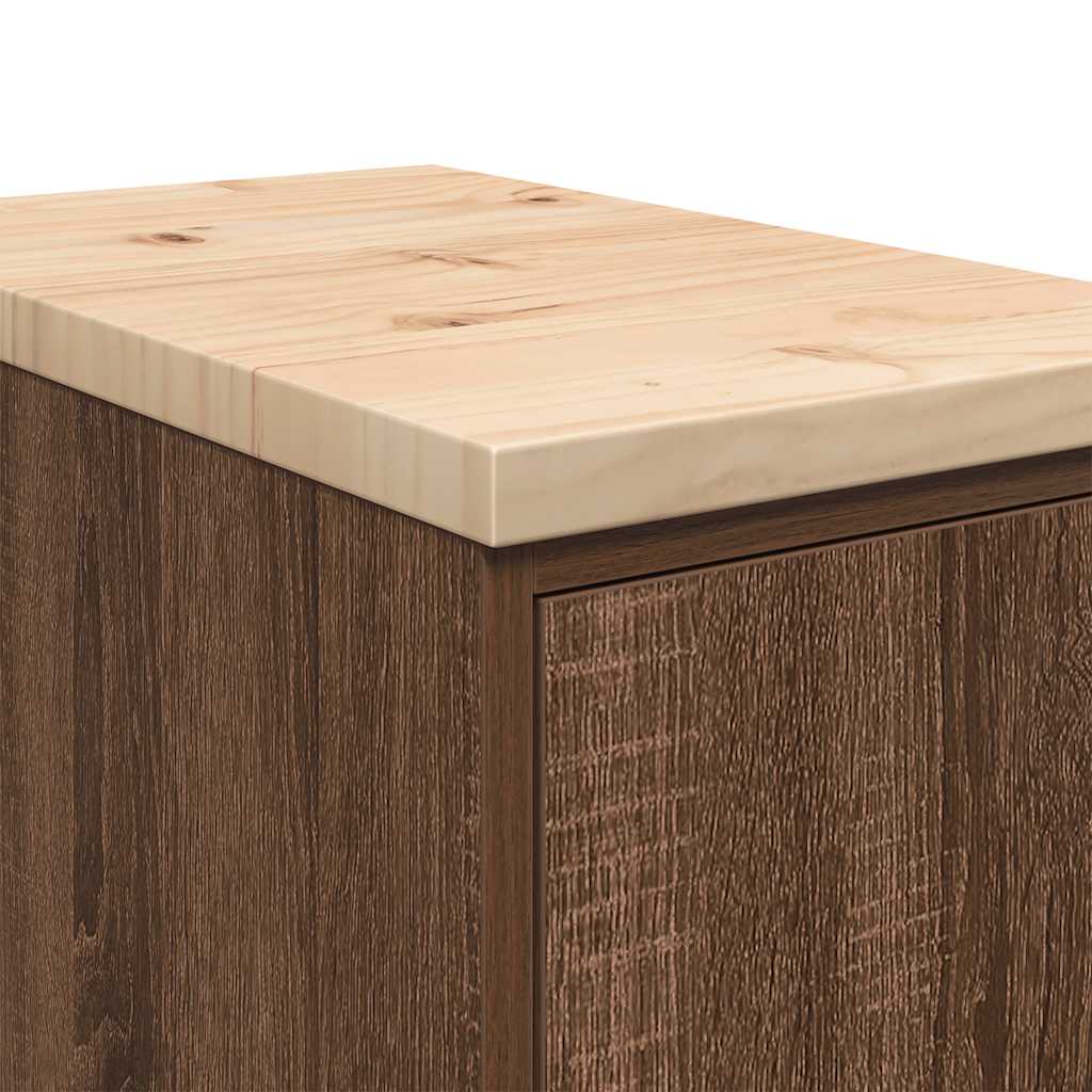 Armário de arrumação de garagem carvalho castanho 30x51x85 cm