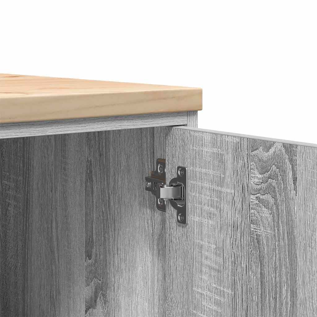 Armário de arrumação de garagem Cinzento Sonoma 40x51x85 cm