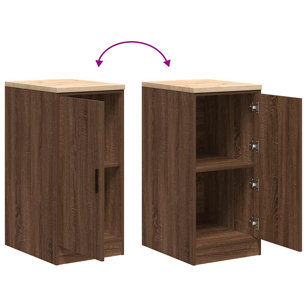 Armário de arrumação de garagem Carvalho Castanho 40x51x85 cm