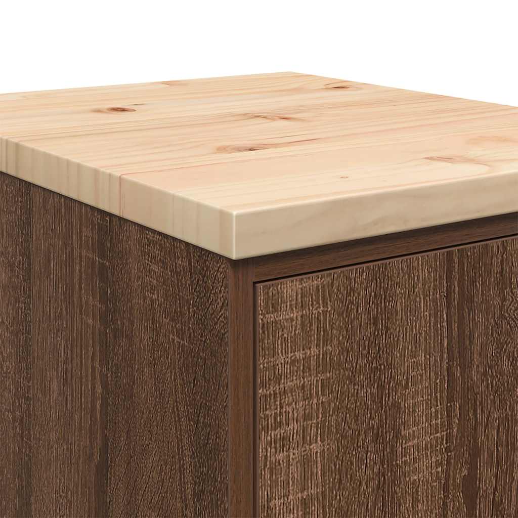 Armário de arrumação de garagem Carvalho Castanho 40x51x85 cm