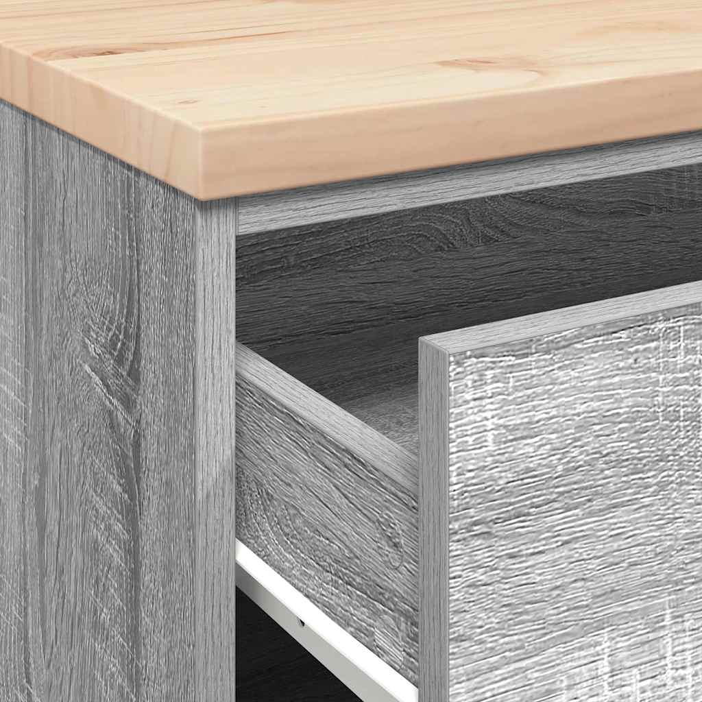 Armário de arrumação de garagem cinzento sonoma 60x51x85 cm