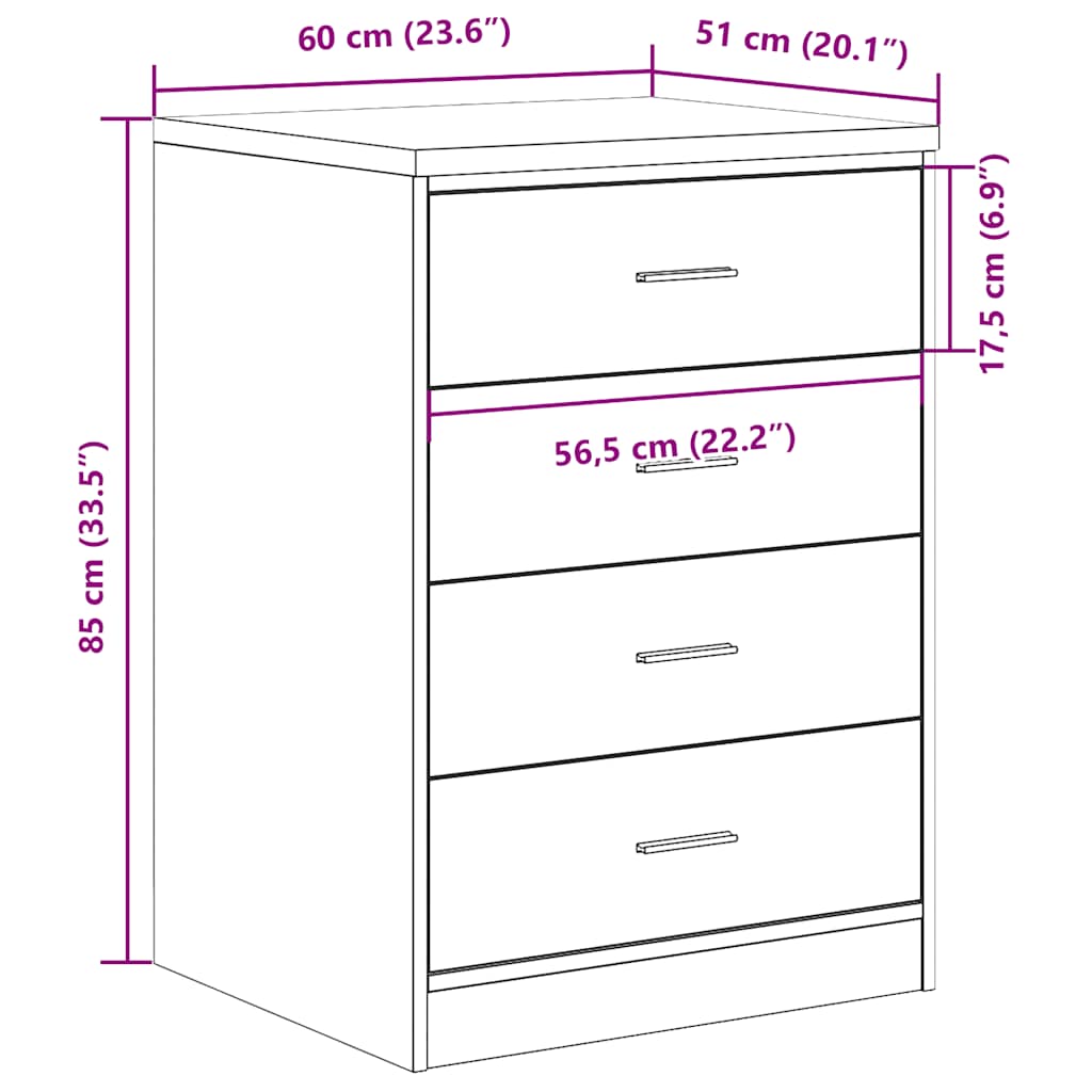 Armário de arrumação de garagem carvalho castanho 60x51x85 cm