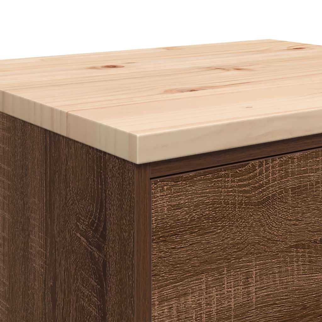 Armário de arrumação de garagem carvalho castanho 60x51x85 cm