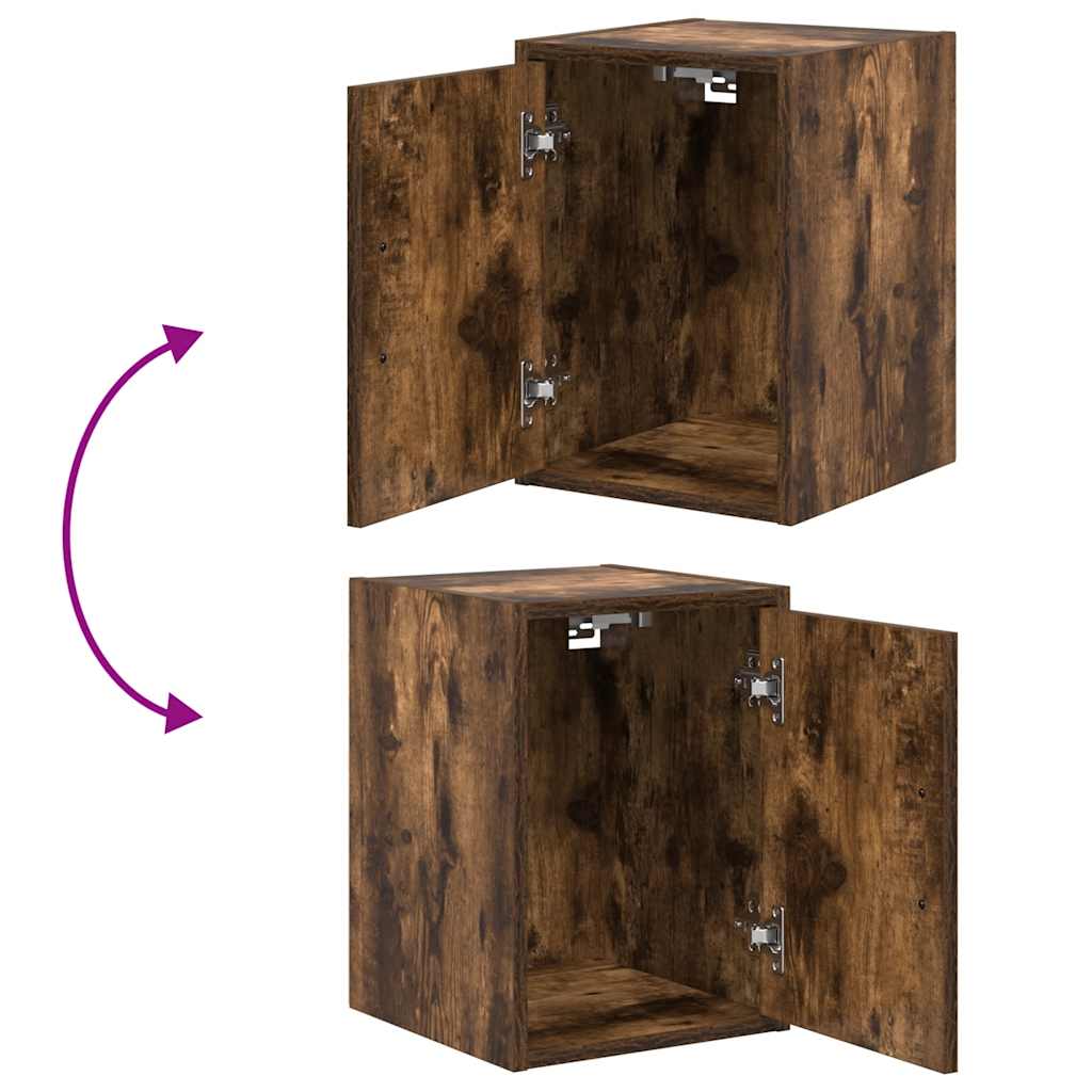 Armários de parede para garagem 2 pcs derivados de madeira