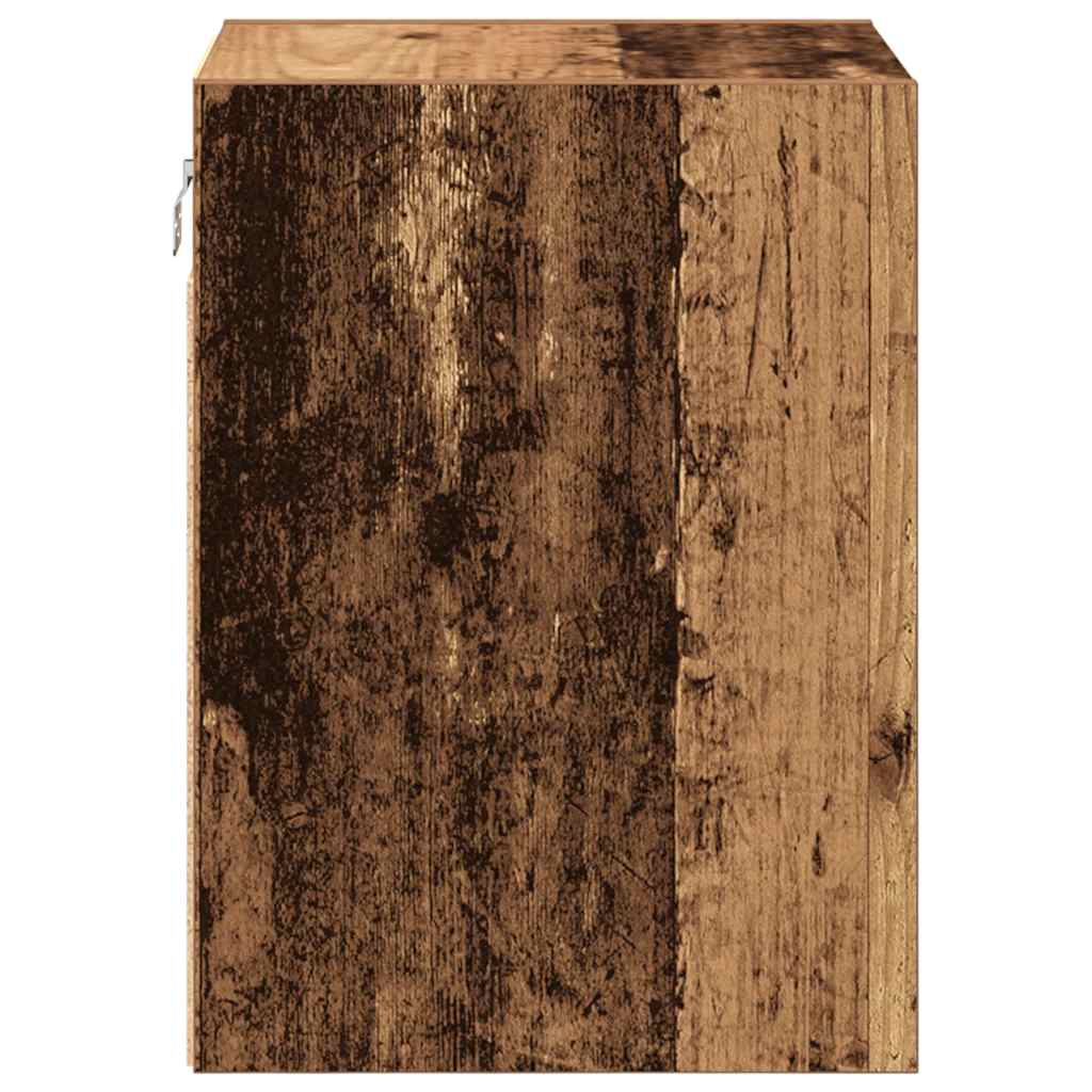 Armário de parede da garagem Madeira Velha madeira engenheirada