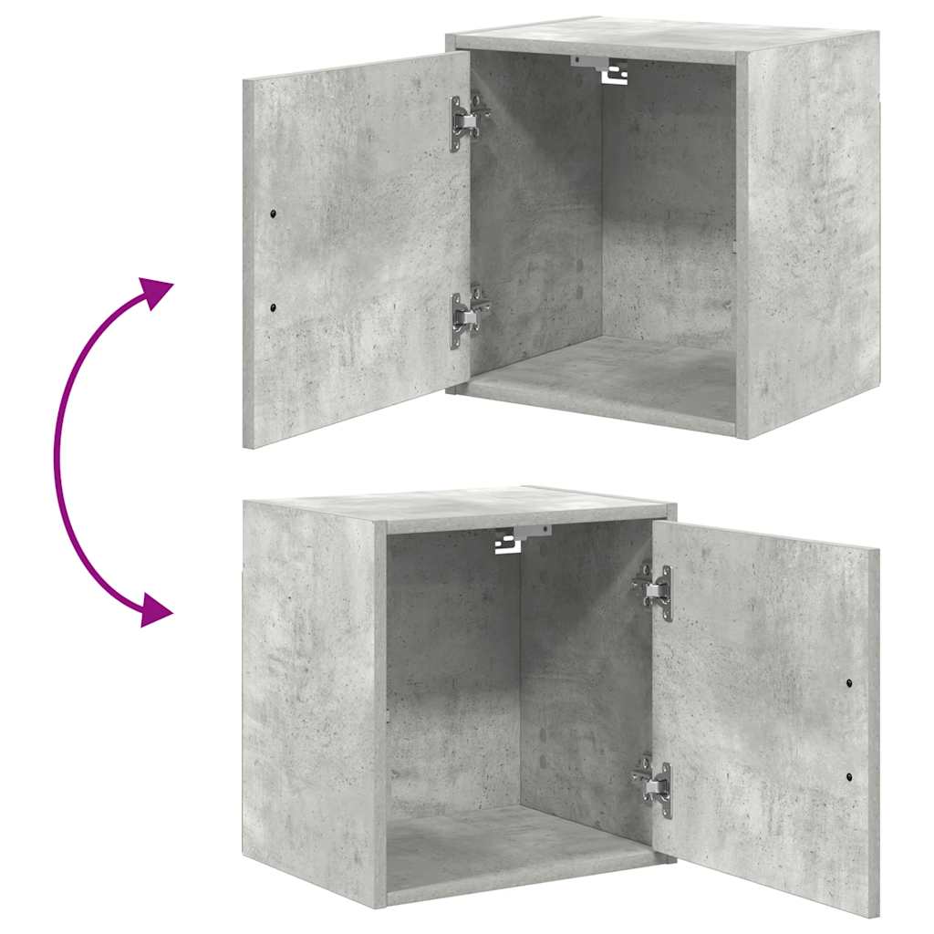 Armário de parede garagem concreto cinza madeira engenheirada