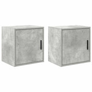 Armários de parede para garagem 2pcs derivados de madeira