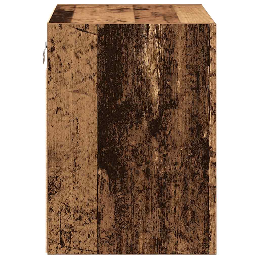 Armários de parede para garagem 2 pcs derivados de madeira