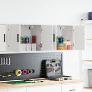 Armários de parede para garagem 2 pcs derivados de madeira