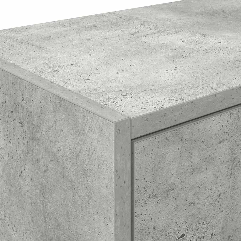 Armário de parede garagem concreto cinza madeira engenheirada