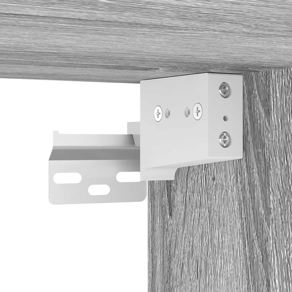 Armários de parede para garagem 2 pcs derivados de madeira