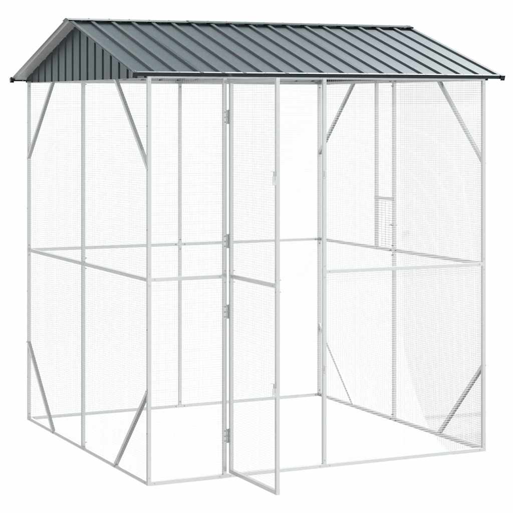 Gaiola para Pássaros Antracite 215 x 208 x 247 cm