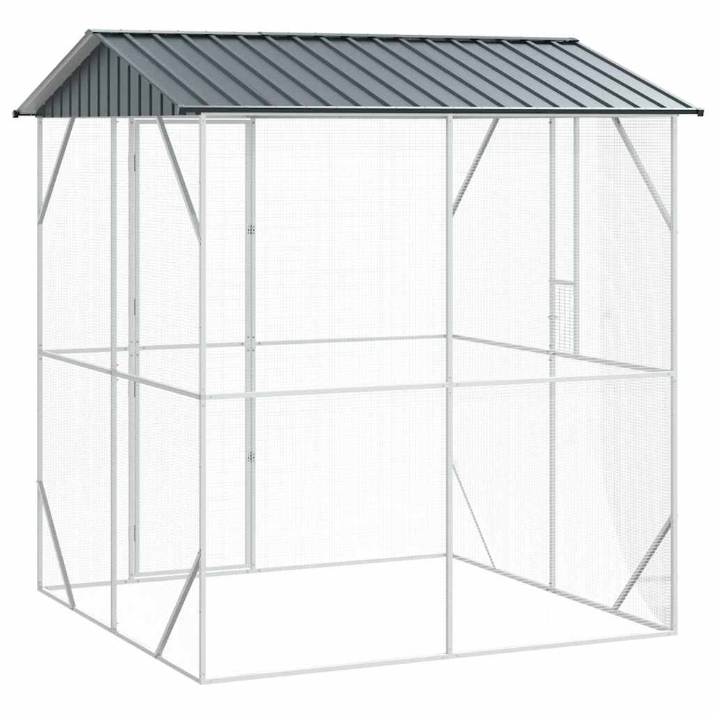 Gaiola para Pássaros Antracite 215 x 208 x 247 cm