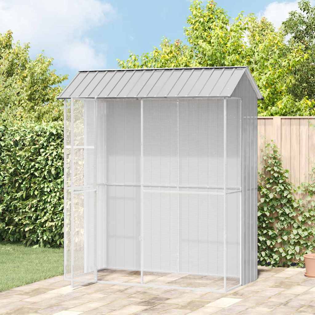 Gaiola para Pássaros Cinzeto 215 x 110 x 247 cm Aço galvanizado