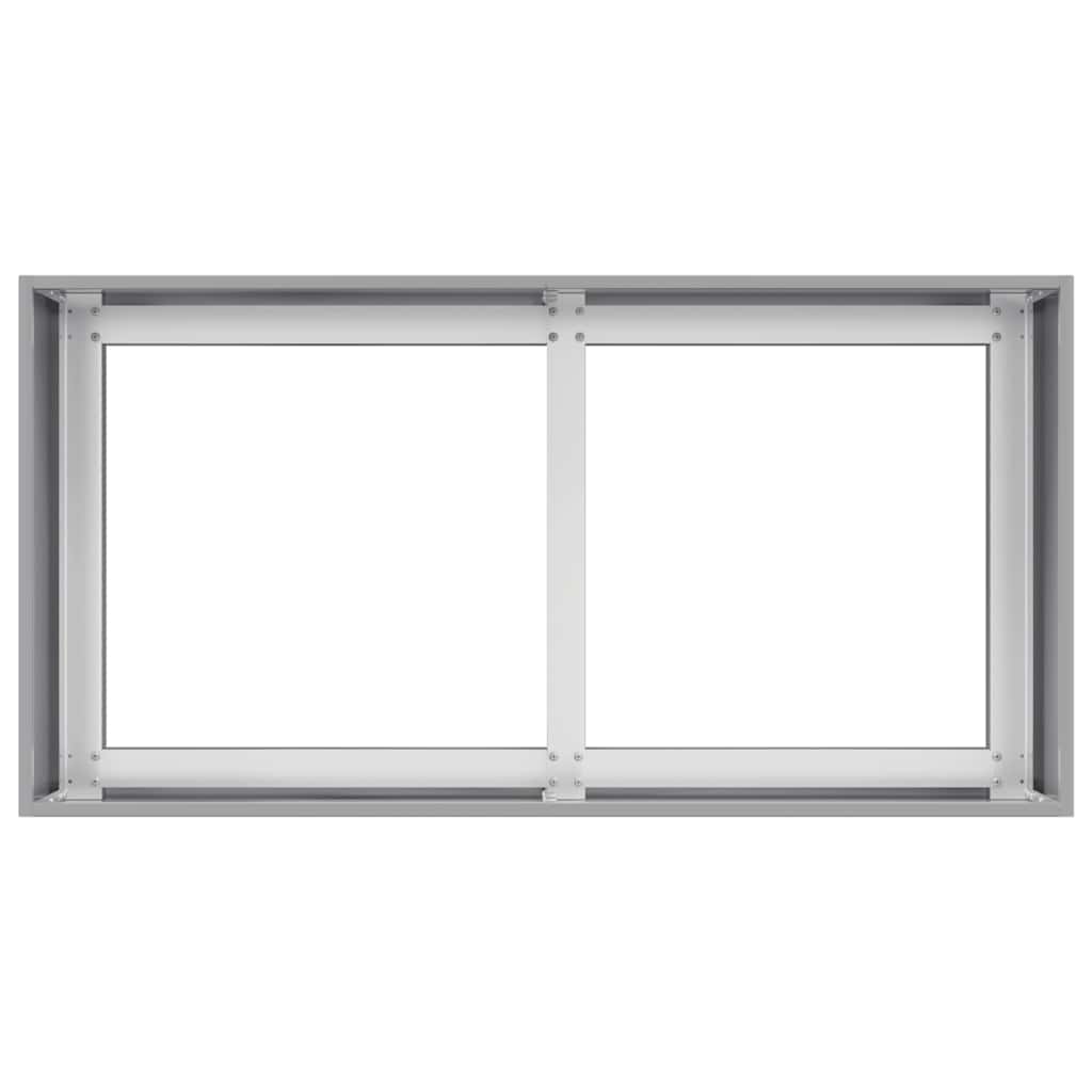 Planter 80x40x40 cm aço galvanizado