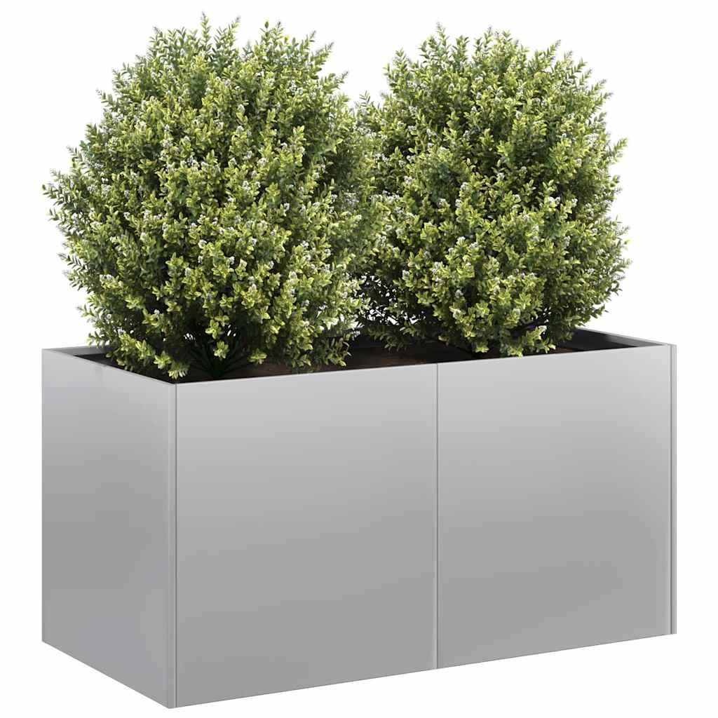 Planter 80x40x40 cm aço galvanizado