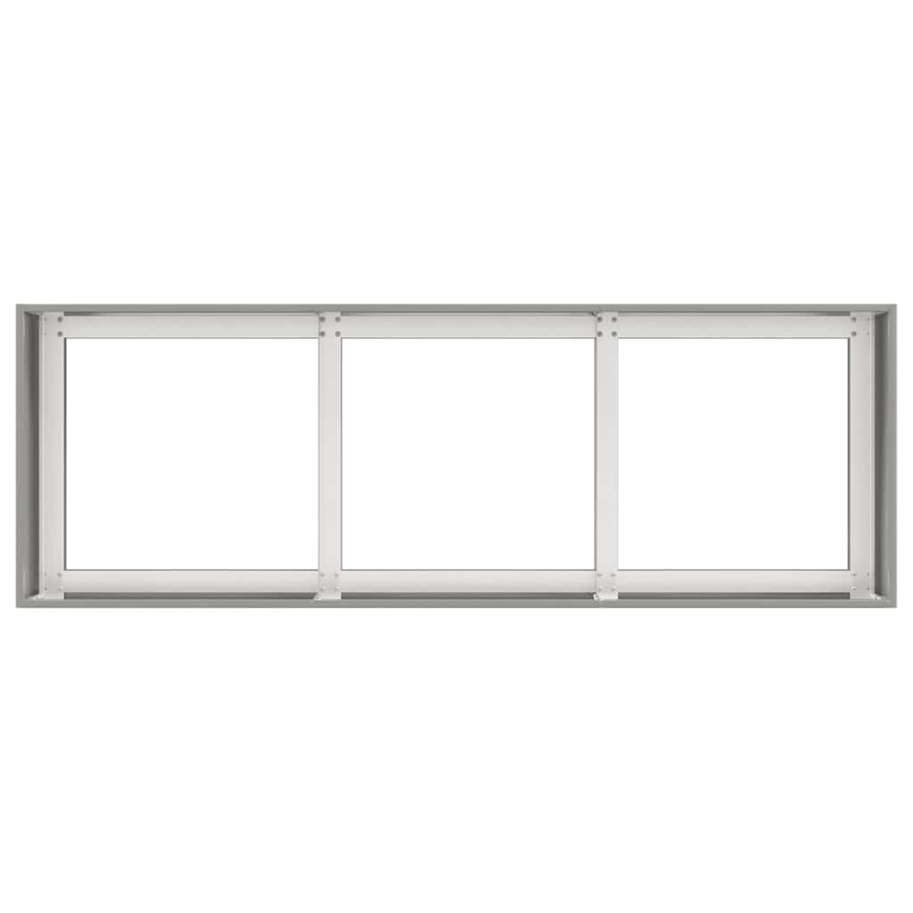 Plantador 120x40x40 cm aço inoxidável