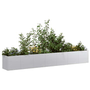Planter 280x40x40 cm aço galvanizado