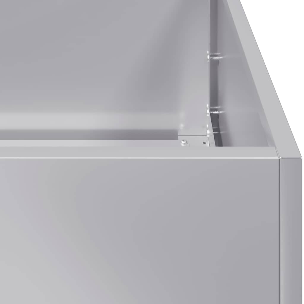 Planter 40x40x80 cm aço galvanizado