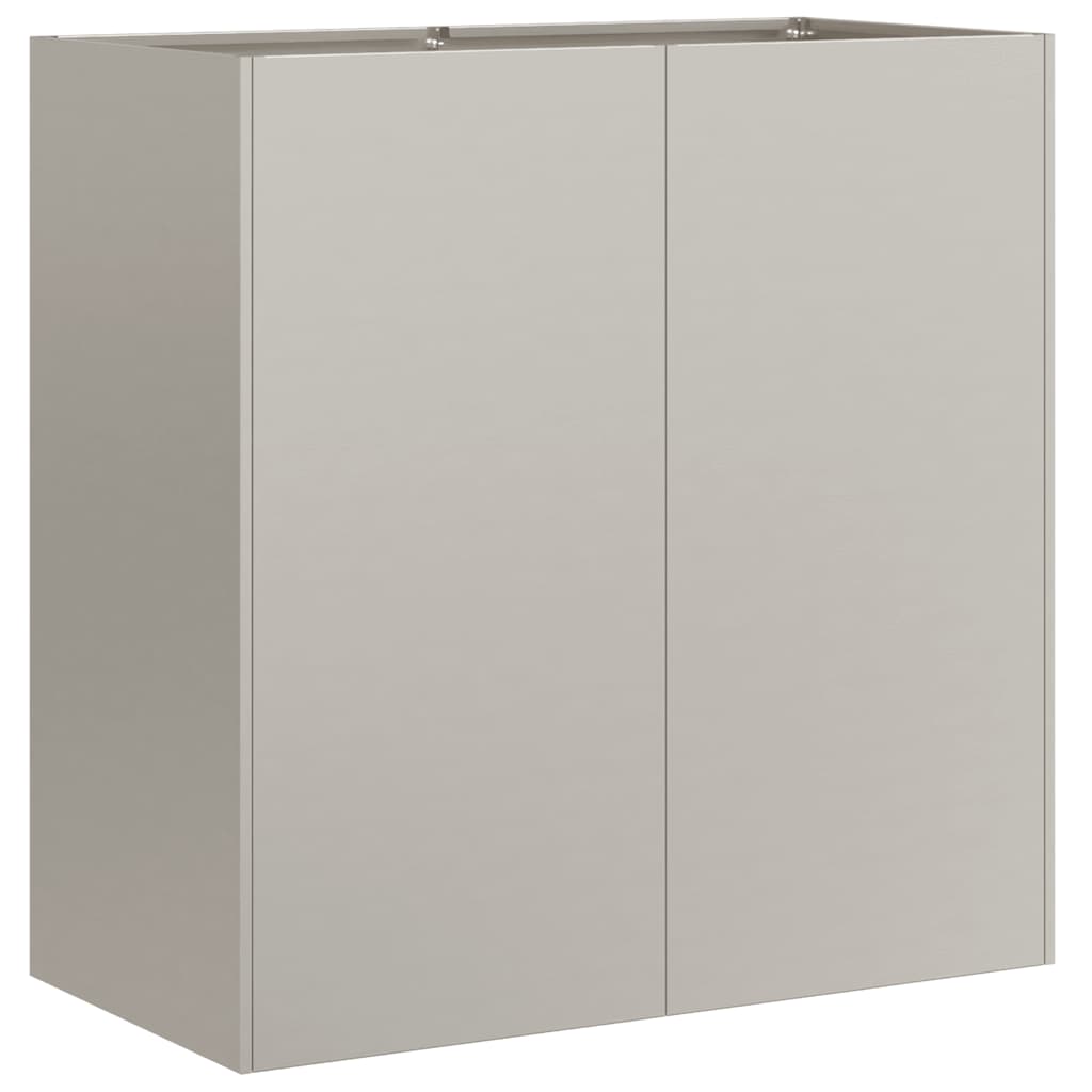 Floreira enferrujada 80x40x80 cm aço resistente