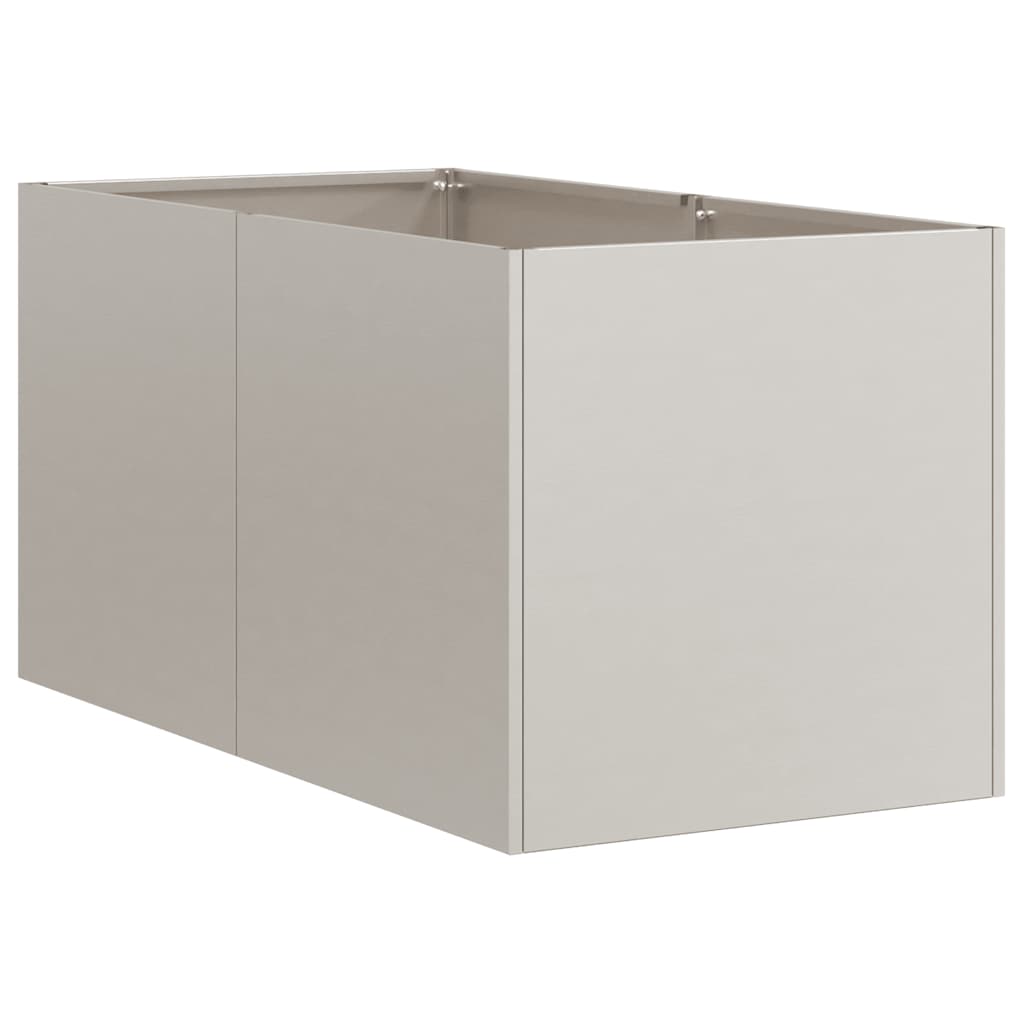 Floreira enferrujada 40x80x40 cm aço resistente