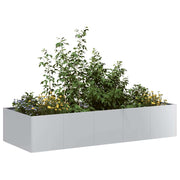 Planter 200x80x40 cm aço galvanizado