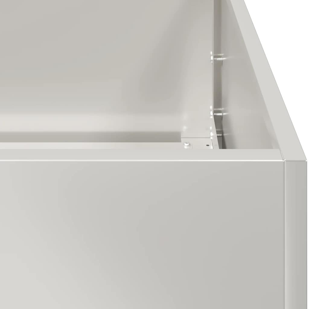 Vaso/floreira 280x80x40 cm aço inoxidável