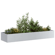 Vaso/floreira 280x80x40 cm aço galvanizado