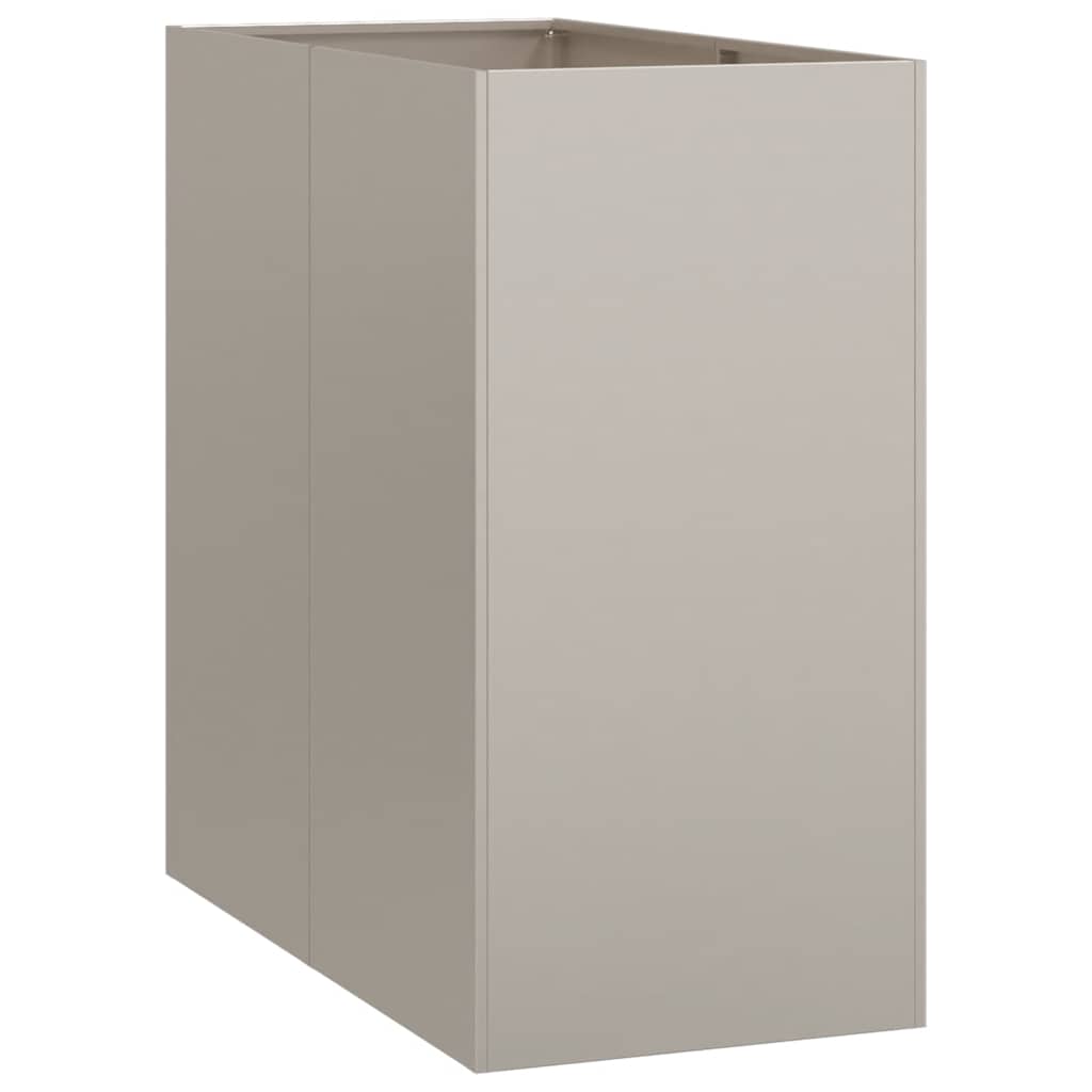 Floreira enferrujada 40x80x80 cm aço resistente