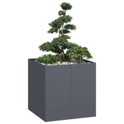 Vaso floreira 80x80x80 cm aço antracite