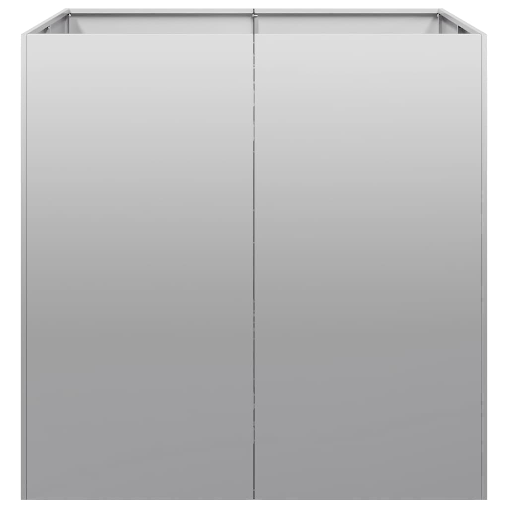 Planter 80x80x80 cm aço galvanizado