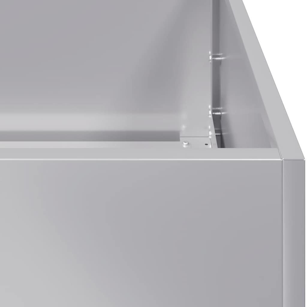 Planter 80x80x80 cm aço galvanizado