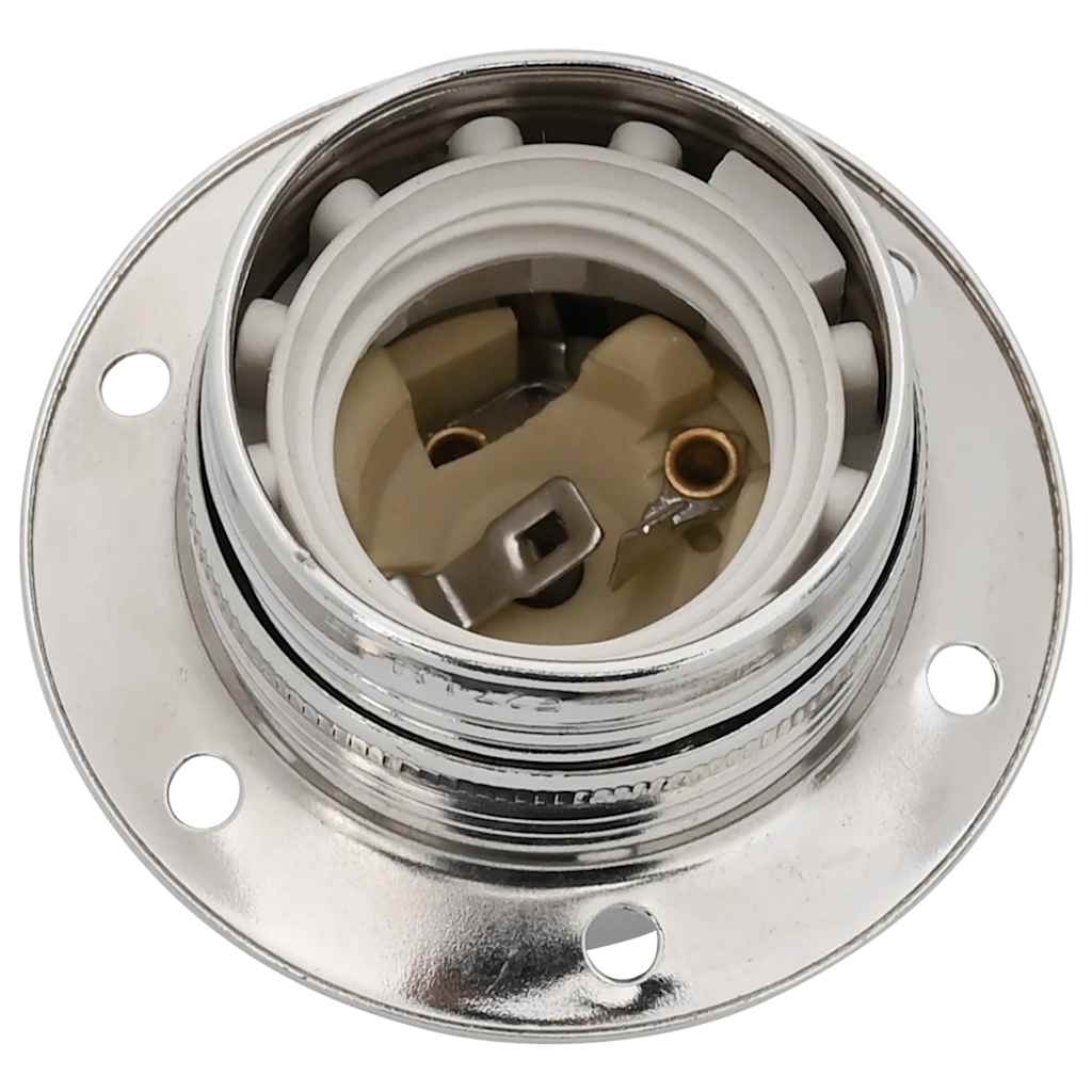 Casquilhos de lâmpadas 2 pcs Níquel acetinado E27